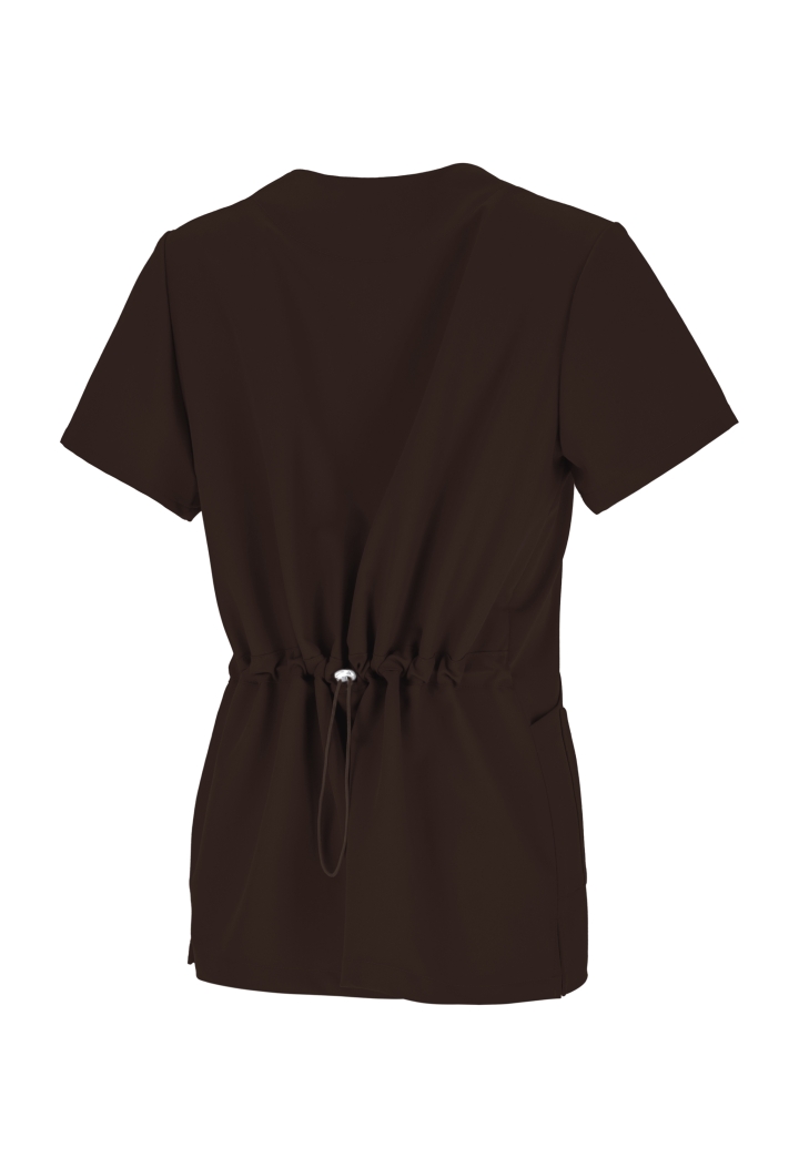 Bluza damska - Pure - scrub medyczny - czekoladowa