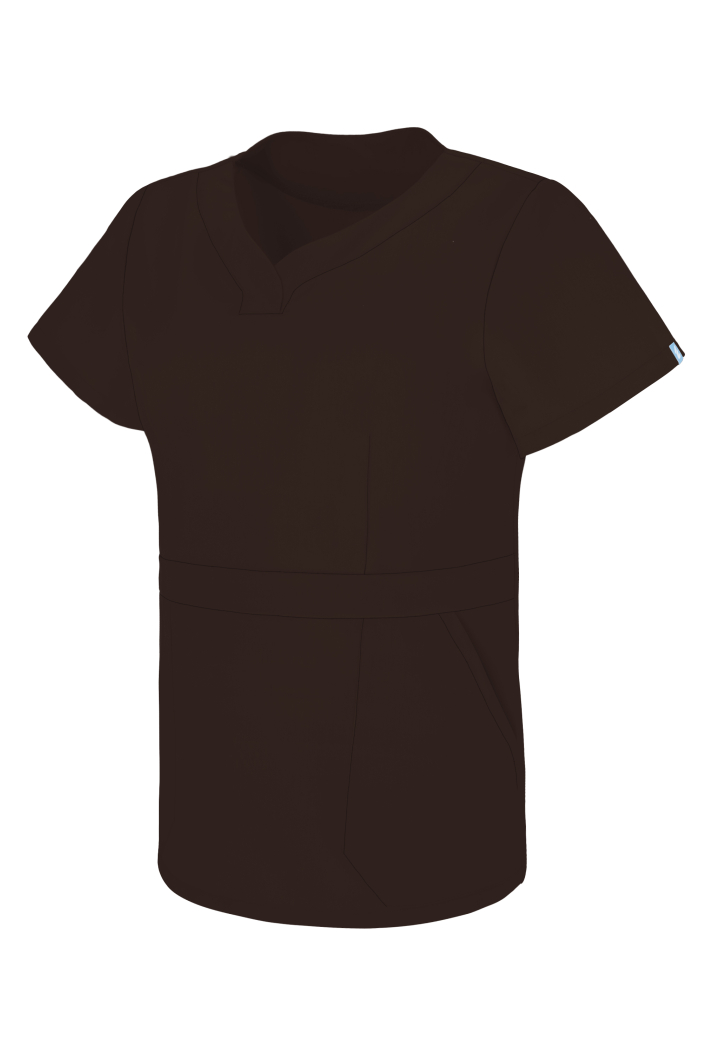 Bluza damska - Chase - scrub medyczny - czekoladowy