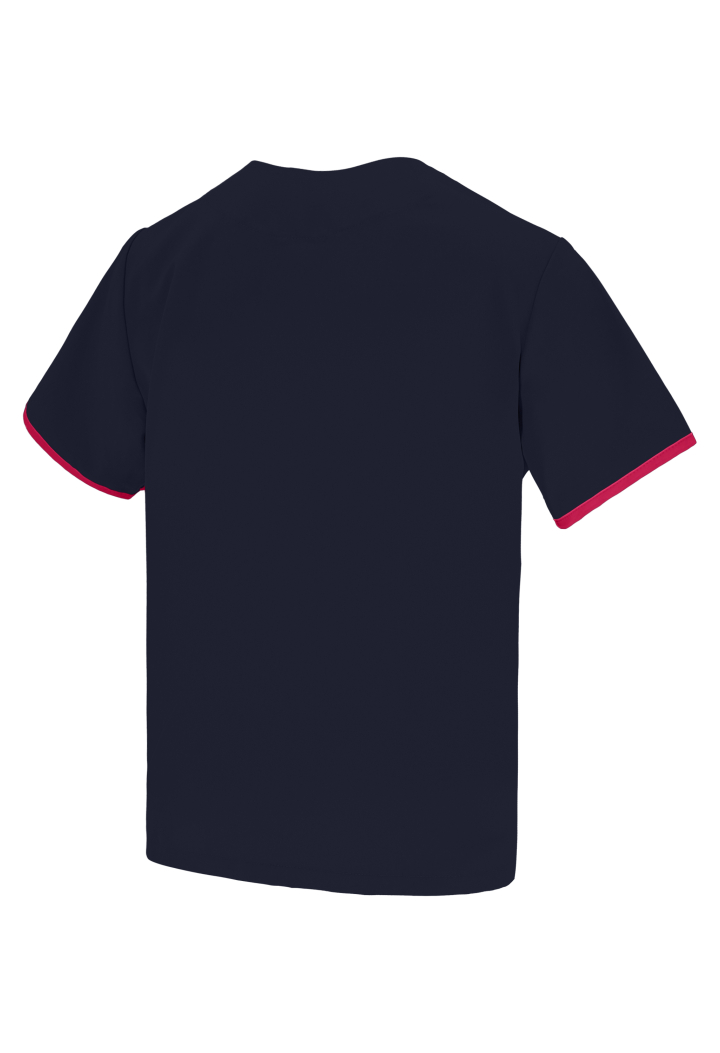 Bluza męska - Dynamic - scrub medyczny - granatowo-amarantowa