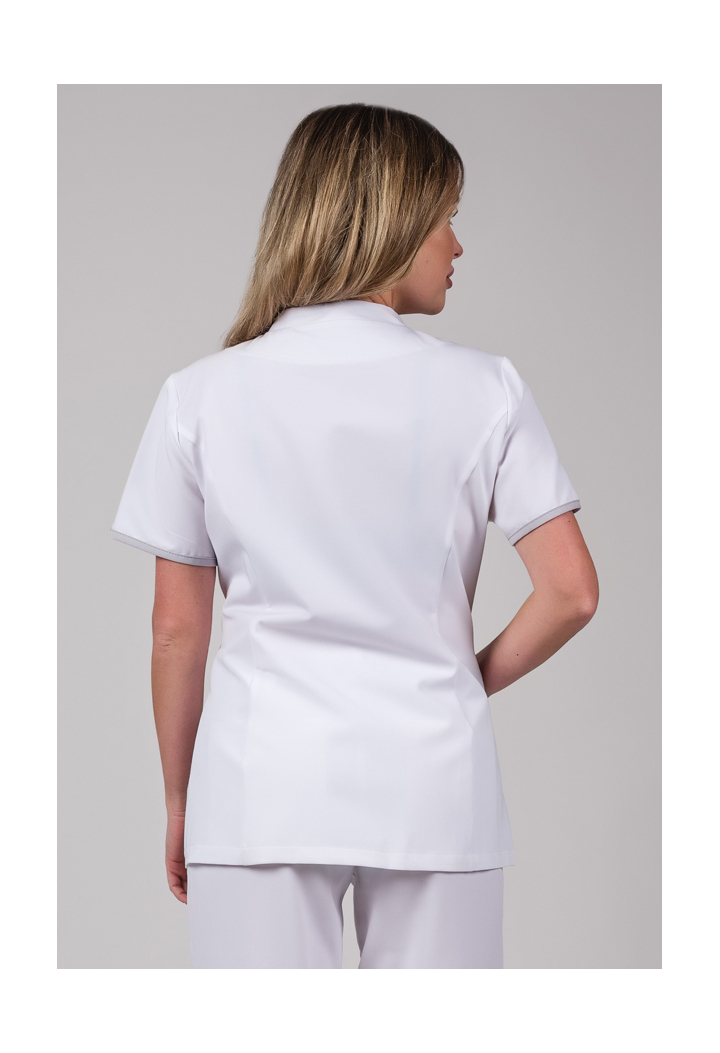 Fartuch damski - Classic - fartuch medyczny - biały