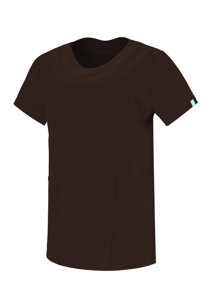 Bluza damska - Base - scrub medyczny - czekolada