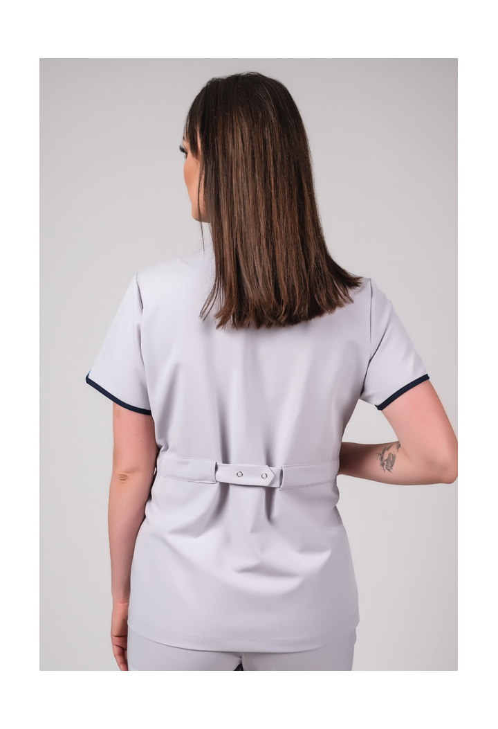 Bluza damska - Classic - scrub medyczny - szary