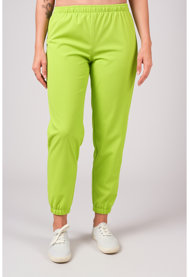 Spodnie damskie - joggery - Base - szare
